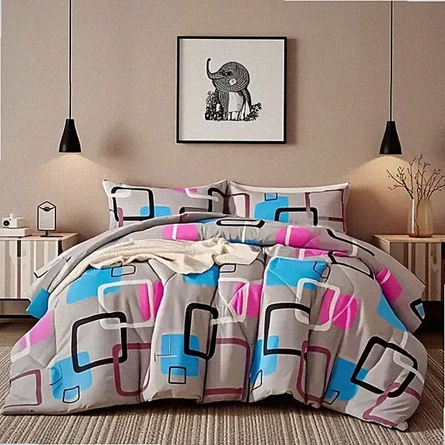 3pieces Comforter set Queen (Comforter *1+Pillowcase*2) Extremely diverse styles