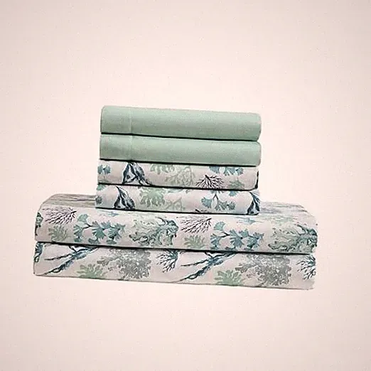 6-Piece Sheet Set with Cooling Pillowcases, 12-inch Deep Pockets, King Ariel