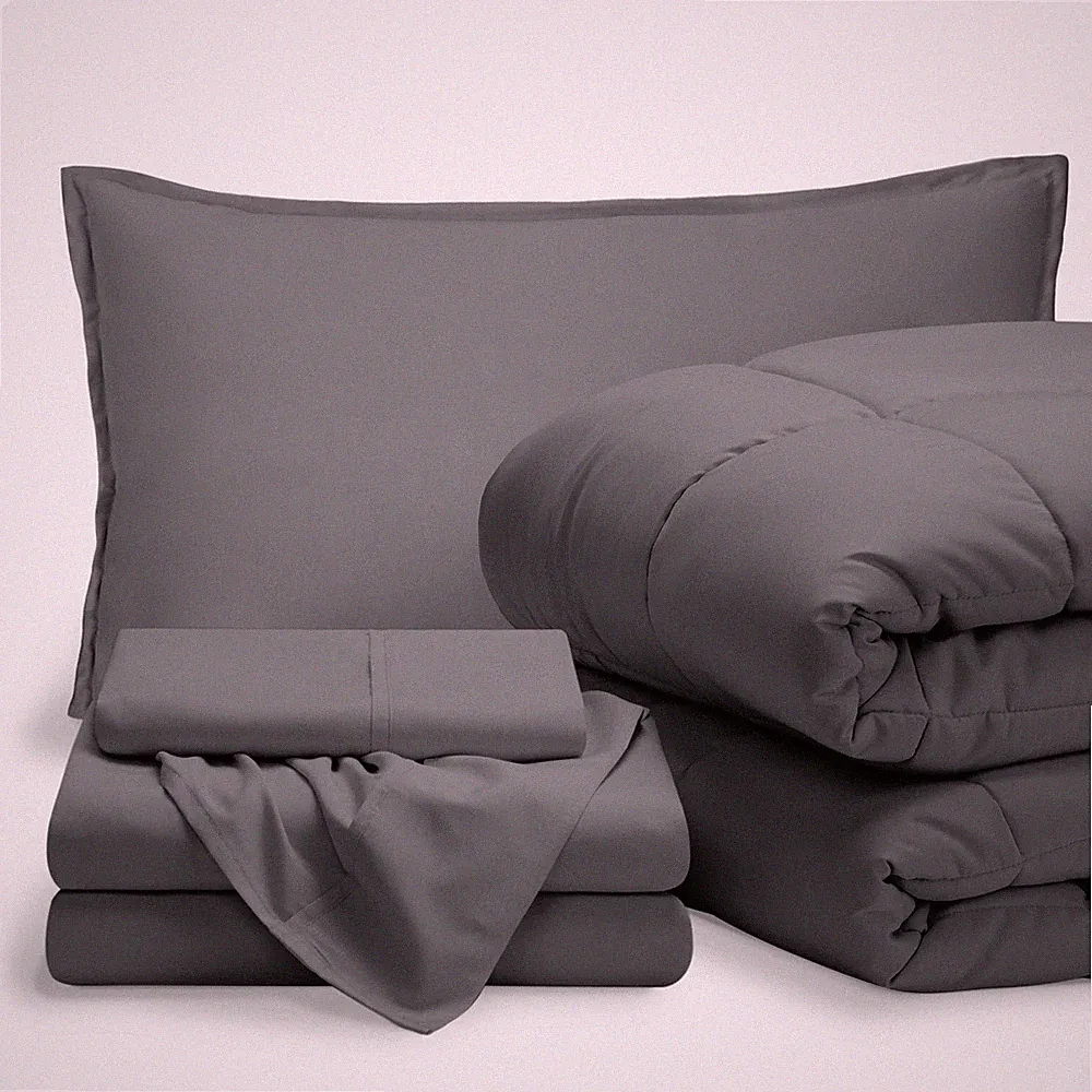 Bare Home Twin XL 5-Piece Bed-in-a-Bag, Comforter and Sheet Set