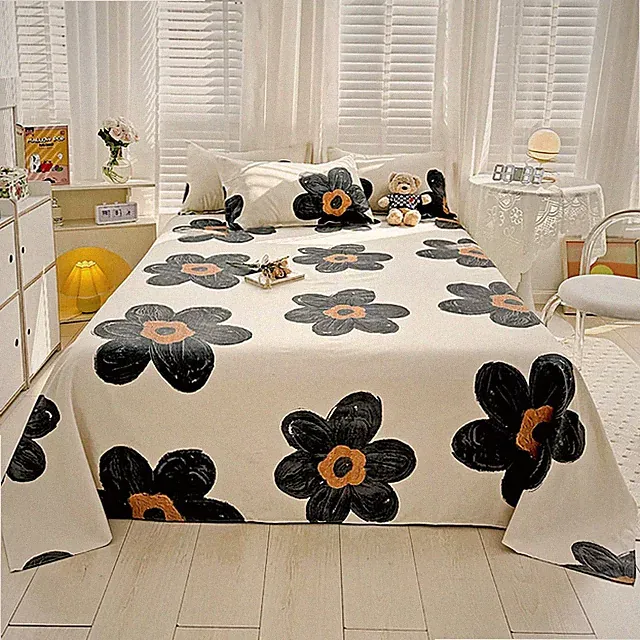 Black Floral Bedding Set: Comforter, Sheets & Pillowcases Included