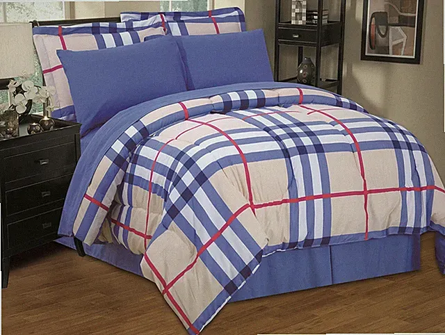 Elegant 8-PC Twin-Full-Queen-King Bed Comforter Set w/ Sheets & Pillowcases