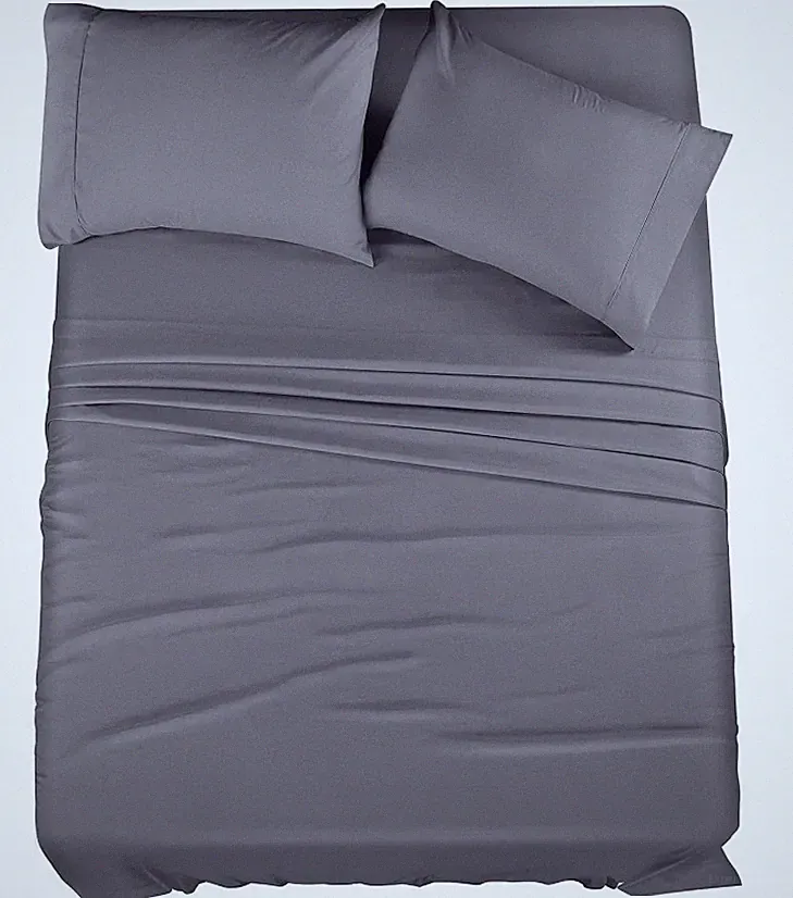 KING Microfiber 4 Piece Bed Sheet Set with Pillowcases Utopia Bedding NEW