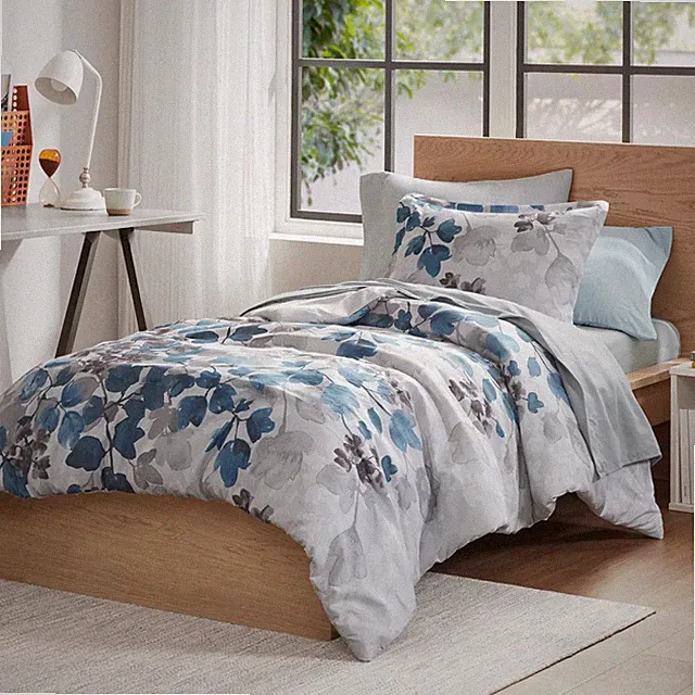 Twin Comforter Set with Sheets, Floral Bed in A Bag Soft Microfiber Comforter...