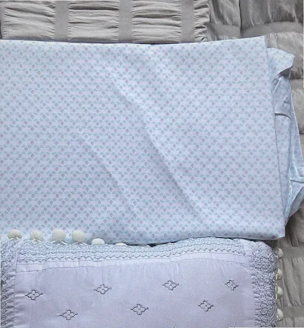 Twin/Twin XL 6pc Sheets Set Bedding Comforter Set Gray Light Teal Sham Pillow